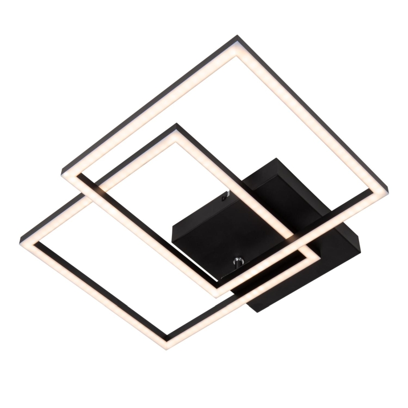 Lucide ARIANNE - Flush ceiling light - LED - CCT - 1x23W 2700K/4000K - Black